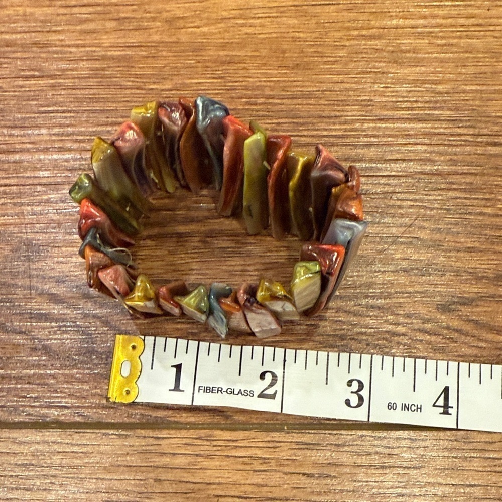 Colorful Abalone Shell Bracelet - Picture 5 of 6